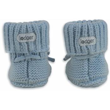 Lodger Slipper Merino шерстяные пинетки SLM 110_0-6, 0-6M, синие, 100% мериносовая шерсть, осень/зима (SLM 110_0-6)