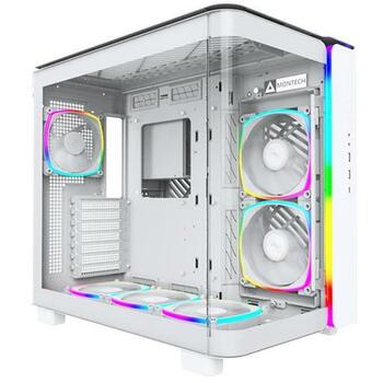Montech Kaste KING 95 PRO (W) KODS, 2x140mm sānu ventilatori, 1x120mm aizmugures ventilators, 8x2.5