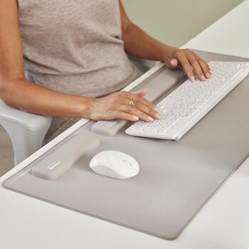 Fellowes Breyta klaviatūras roku balsts 100142579, 47cm, 6cm, 1.75cm, Silikons, Patentēta HEX Cushion Technology (100142579)