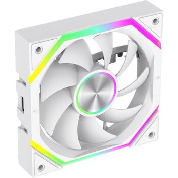 Gamemax Kaste ventilators FN12A-N2 WL-W, 120mm, 58.6cfm, 800-2000rpm, 30.6dBA, Hidrauliska gultņi, 4-pin PWM (FN12A-N2 WL-W)