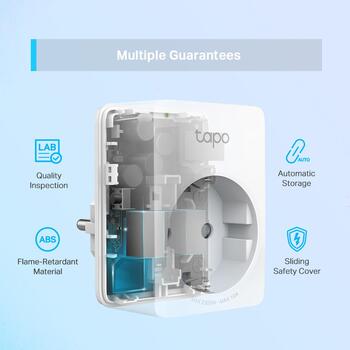 TP-Link Tapo P100 умная розетка, 2300W, 10A, 2.4GHz, WiFi, Alexa, Google Assistant, компактная (Tapo P100(1-pack))