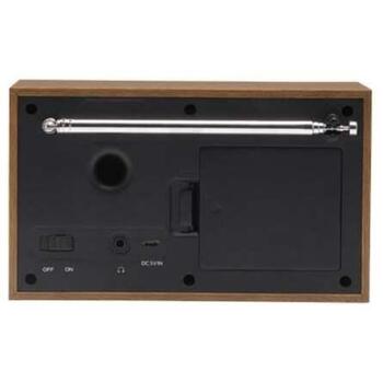 Denver Радиоприемник DAB-46DGR 111111000390, 2W, DAB+, FM, LCD, Будильник, 4xAA батареи (111111000390)