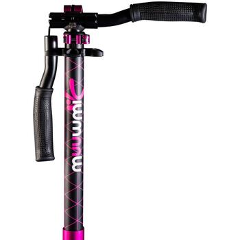Muuwmi Aluminium Scooter PRO самокат AU 472, 215mm, 56x12cm, 100kg, ABEC 7, PU колеса, регулируемый руль, руль BMX, ручки TPR (AU 472)
