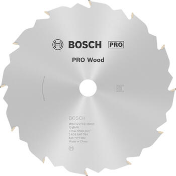 Ripzāģa disks 160x16mm Speedline Wood, Rokas ripzāģiem PRO WOOD RIPZĀĢA ASMENS, 2608640784, BOSCH (2608640784)