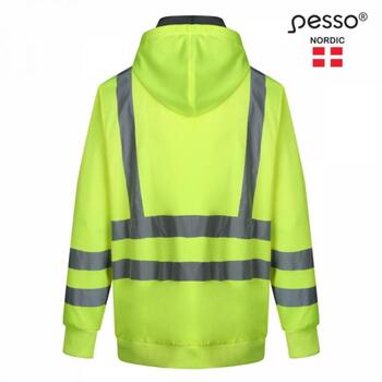 Pesso Hi-vis куртка с капюшоном FL03G_3XL, 3XL, 50mm светоотражатели, 100% полиэстер, EN ISO 20471:2013, 2 категория (FL03G_3XL)