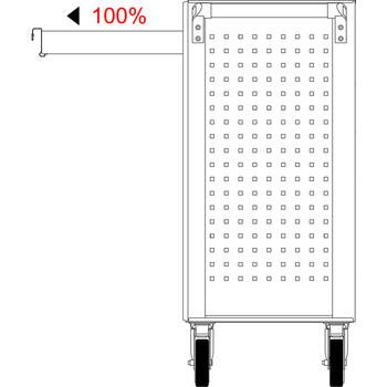 Instrumentu ratiņi ECOline, 7 atvilktnes +215gab. komplekts 897.7215&KST KSTOOLS (897.7215)