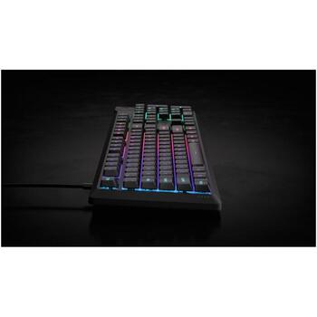 Corsair K55 CORE RGB klaviatūra CH-9226C65-NA, 110 taustiņi, RGB apgaismojums, 6 multimediju taustiņi (CH-9226C65-NA)