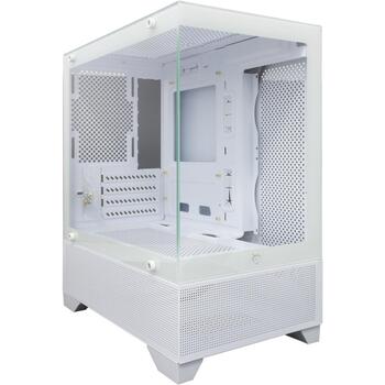 White Shark GCC-2304 Torpedo White, корпус M-ATX, 353x210x400mm, 3.9kg, 1xUSB 3.0, 1xUSB-C, HD Audio, 4 слота, 1x3.5