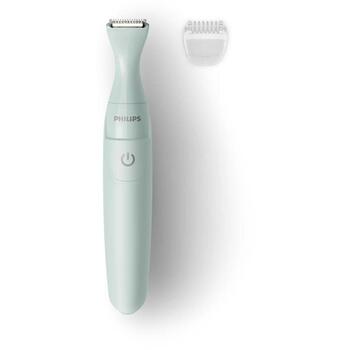 Philips bikini trimmeris BRT398/15, 0,5 mm, 3 mm ķemme, 1 x AA, hipoalerģiska folija, noapaļoti gali, ergonomisks rokturis (BRT398/15)
