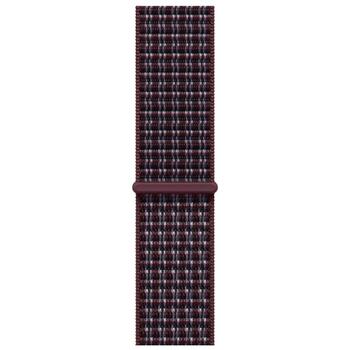Apple ремешок для умных часов MK874ZM/A, 46мм, бордовый plaid, 145-220мм, 100% переработанный спандекс (MK874ZM/A)
