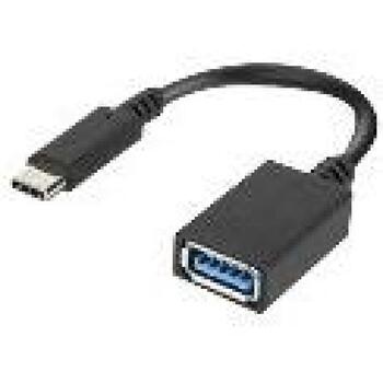 Lenovo USB-C uz USB-A adapteris 4X90Q59481, 0,14m, 5Gbit/s, 5V/2A, USB 3.2 Gen 1, melns (4X90Q59481)