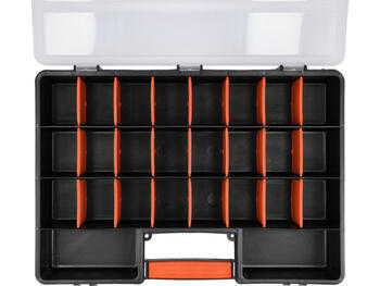 Toya organizators 78819, 46cm, 32cm, 8cm, regulējamas sienas, rokturis, PVC, ūdensizturīgs, melns (78819)