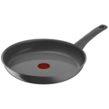 Tefal Сковорода C4260443, 24 см, керамическая, серая, фиксированная ручка, подходит для индукционной плиты (C4260443)