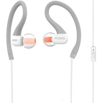 Koss Наушники KSC32iGRY, 3.5mm, 16Ω, 104dB, серые, встроенный микрофон, 3 размера амбушюр (194887)