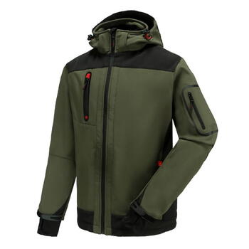 Softshell jaka ar kapuci, 2XL, Pesso, zaļa (ACROPOLISOG2XL)