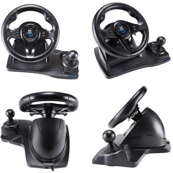 Subsonic Игровое колесо GS 550 SA5596-NG, 270°, 25см, USB, PC, PlayStation 3, PlayStation 4, XBOX One, XBOX Series S (SA5596-NG)