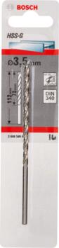 Urbjmašīnām/skrūvgriežiem GARŠ SLĪPĒTS HSS SPIRĀLVEIDA URBIS BOSCH 2608595678 (2608595678)