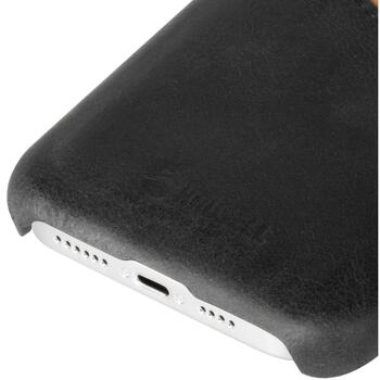 Krusell Sunne CardCover Apple iPhone 12 Pro Max 62177, черный, кожа, 1 карта, защита от царапин (62177)