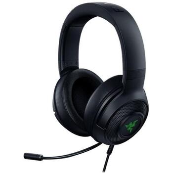 Razer spēļu austiņas Kraken V3 X RZ04-03750300-R3M1, 1.8 m, USB-A, 32 Ohm, 103 dB, 12-28000 Hz, 40 mm, melna (RZ04-03750300-R3M1)