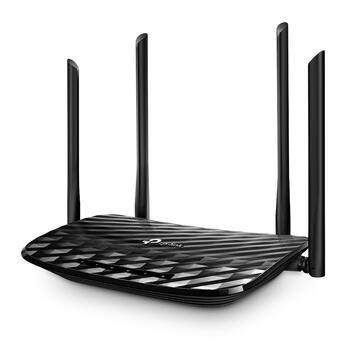 TP-Link Archer C6 maršrutētājs, AC1200, Wi-Fi 5, 867+300 Mbps, 1 WAN+4 LAN Gigabit, 4 antenas, MU-MIMO, Beamforming (ARCHERC6)