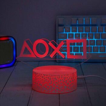 Manta Декоративная лампа SNL123RGB, 5W, 2м шнур, 3D эффект, 16 цветов, пульт ДУ, 3xAA (SNL123RGB)