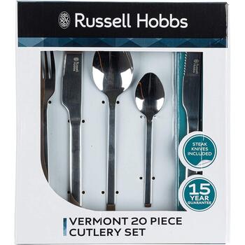 Russell Hobbs Galda piederumu komplekts RH00855EU, 20 gab., nerūsējošais tērauds, 1,03 kg (RH00855EU)