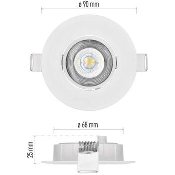 Emos светильник SIMMI ZD3122, 5 W, 450 lm, 230 V, 35 mA, 110°, 4000 K, IP20, встроенный, белый (ZD3122)
