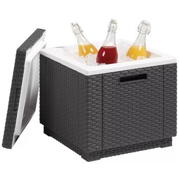 Keter Ice Cube dārza galdiņš/uzglabāšanas kaste 29194600939, 42x42x41 cm, 40L, pelēks, plastmasa (29194600939)