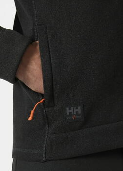 Helly Hansen Flīsa jaka 72250_990-L, 315 g/m², melna, L, Polartec Recycled, YKK rāvējslēdzējs, EN 14058 1. klase (72250_990-L)