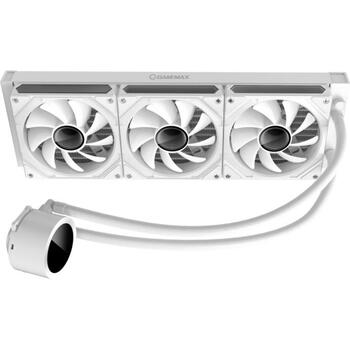 Gamemax procesora šķidruma dzesētājs ICEBURG 360 DIGITAL WH, 58.8 cfm, 800-1800 rpm, ARGB LED apgaismojums, TDP līdz 290W (ICEBURG 360 DIGITAL WH)