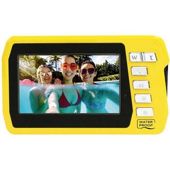Easypix Aquapix W3048-Y Edge 10076, 13МП CMOS, 4K, 3м водонепроницаемый, 16x зум, двойной экран, WiFi (10076)