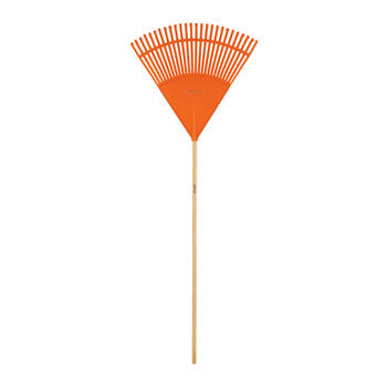 Lapu grābeklis, 26 elastīgi plastmasas zari, koka rokturis, 122 cm, EP-26F TRUPER (EP-26F)