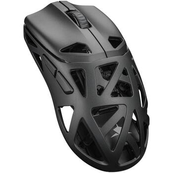 White Shark DAGONET-2 BLACK WGM-5019, bezvadu spēļu pele, 24000 DPI, 1000 Hz, 6 pogas, 50 g, Bluetooth, 2.4 GHz, USB, 300 mAh (DAGONET2-B)