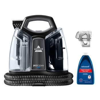Пятновыводитель с функцией мойки 330W для поднятия глубоких волокон SpotClean Plus черный титан 3724N Bissell (3724N)