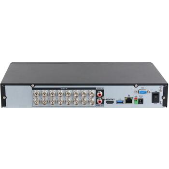 Dahua DVR XVR5116H-4KL-I3/T, 16 каналов, 3840 x 2160, H.264/H.265, 1 USB 2.0, 1 HDMI, 1 VGA, 1 RS-485, 1 BNC, 1 LAN, 16 ТБ HDD (XVR5116H-4KL-I3/T)