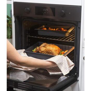 Russell Hobbs Cepšanas forma RH03764, 32/38cm, pelēks, oglekļa tērauds, nepiedegošs, 220°C (RH03764)