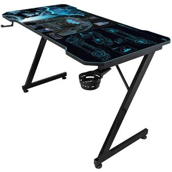 Subsonic Игровой стол SA5706-B1, 750mm, 1200x600mm, сталь, PVC, регулировка высоты, держатель для наушников и кружек (SA5706-B1)