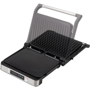 Jata Гриль JEGR1529, 2000 W, 33.5 см, 33.2 см, 11.3 см, нержавеющая сталь, антипригарное покрытие, электронное управление, таймер (JEGR1529)