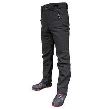 Pesso Ziemas bikses BARNABI-2XL, 2XL, melnas, vēja un ūdens necaurlaidīgas, flīsa odere, sintepona odere, bikšturi (BARNABI-2XL)