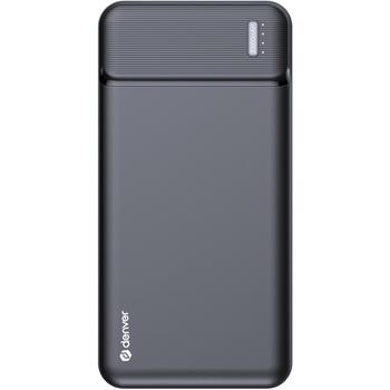 Denver Повербанк PBS-20007 117140000550, 20000mAh, 10W, 5V, 2xUSB 5V 2A, LED индикаторы (117140000550)