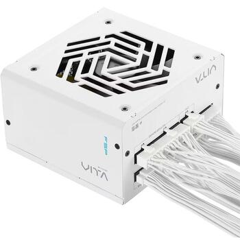 FSP barošanas bloks VITA-850GM W, 850 W, 100-240 V, 50/60 Hz, 80 PLUS Gold, ATX 3.1, 12 cm ventilators, balts, pilnībā modulāra (VITA-850GM W)