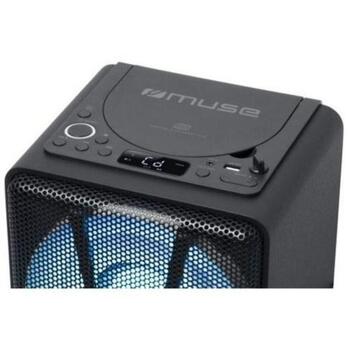 Muse Беспроводная колонка M-1820DJ, 150Вт, Bluetooth 5.0, аккумулятор, 5ч, MP3, USB, AUX, микрофон, LCD (M-1820DJ)