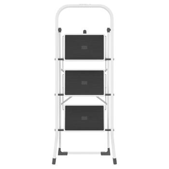 Hailo K40 BasicLine 034397200, salokāms pakāpienu soliņš, 3 pakāpieni, 245cm, tērauds, drošības rokturis (034397200)