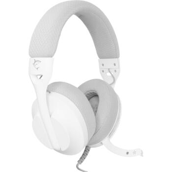 White Shark Провода игровые наушники PARROT WHITE/GREY, 165 г, 40 мм, 121 дБ, 30 Ω, 1.8 м, 2.0, 3.5 мм, Выдвижной микрофон (PARROT WHITE/GREY)