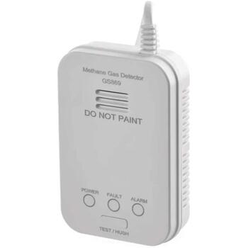 Emos Газовый детектор GS869 P56450, 36,3×117,4×77,4мм, 5 лет, 230V AC, 0–95%, IPX2D, >85dB, оптический и звуковой (P56450)
