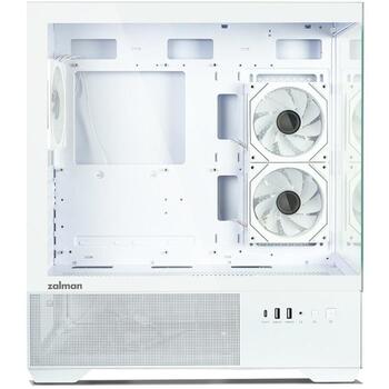 Zalman CHRONIX V2 WHITE, корпус ATX Mid-Tower, 3x120mm ARGB вентилятора, белый (CHRONIX V2 WHITE)