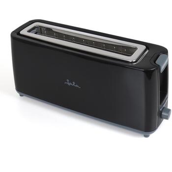 Jata Tosteris JETT1579, 900 W, melna, elektroniskā vadība, termoizolēts korpuss, atkausēšanas funkcija, izņemama drupaču paplāte (JETT1579)
