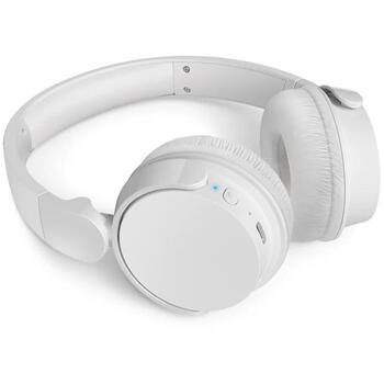 Philips TAH4209WT/00 Bluetooth наушники on-ear, 55ч, 32Ом, 112дБ, BT 5.3, multipoint, USB-C, складные, белые (TAH4209WT/00)