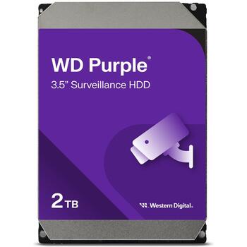 Western Digital Cietais disks WD23PURZ, 2048 GB, SATA-600, 64 MB buferis, 24x7 darbība, Advanced Format tehnoloģija (WD23PURZ)