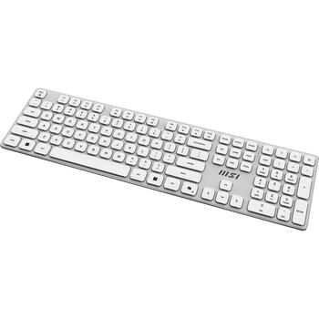 MSI FORGE K210 W COMBO WHITE, беспроводная клавиатура и мышь, USB, QWERTY, 1600 DPI, 6 кнопок, белый (FORGE K210 W COMBO WHITE)